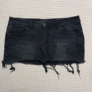 Vintage Only Denim Studded Mini Skirt